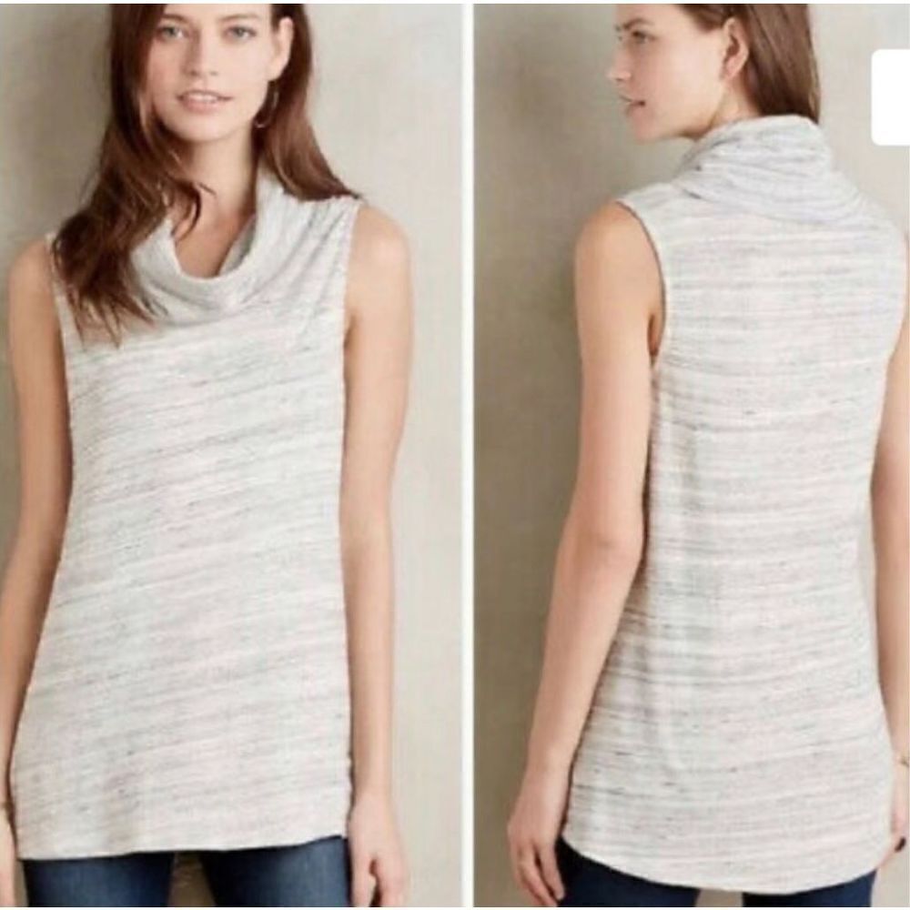 Anthropologie Dolan Left Coast Collection Charente Cowl Neck Sleeveless Top Size
